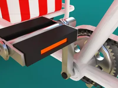 Farr Better Ice Cream Cart Low-poly 3D model