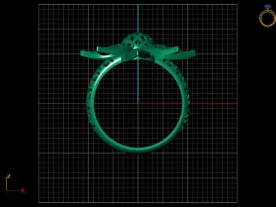 Fancy Womens Rings Plain Rings Ready STL 3DM Models Rings 3D print model 29