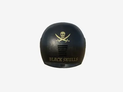 Motorcycle Helmet A03 Golden - Character Fashion Design Low-poly 3D model