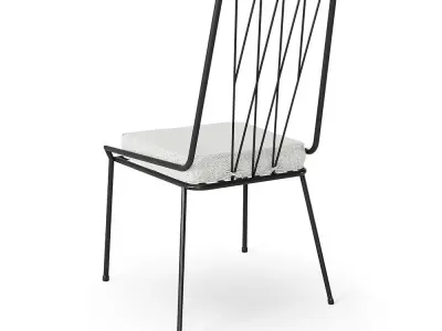 Pavilion Armless Outdoor Dining Chair 3D model