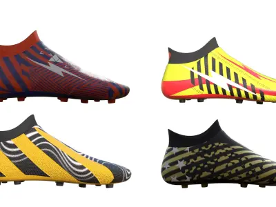 Football Soccer Boot Low-poly 3D model