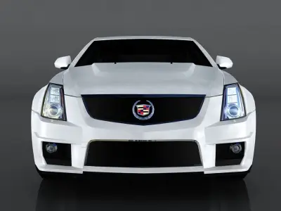 Cadillac CTS V Low-poly 3D model