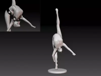Gymnast-gymnastic Pose 3D print model