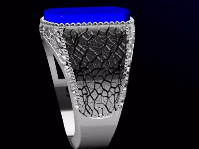 Onix Tasli Erkek Yuzugu 3D print model