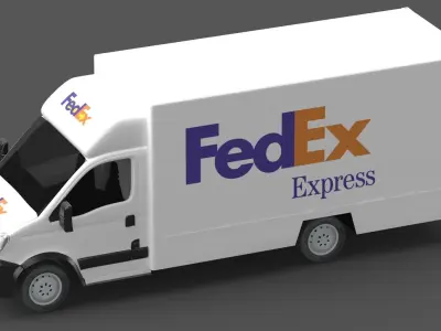 Fedex Truck 3D model