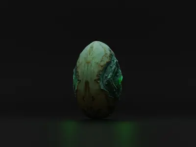 Alien Egg Free 3D model