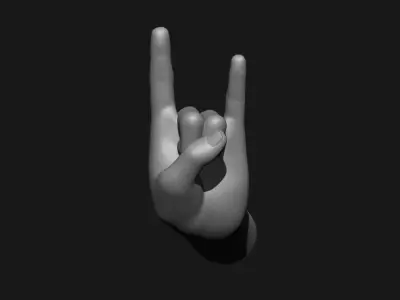 Rock and Roll Printable Wall Art 3D print model