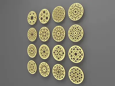 Arabic Pattern Decorative 3D model