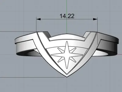Ring Engagment Wonder Woman 3D print model 3D print model