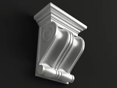Carved corbel 3D model 3D model