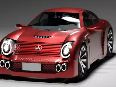 roming stone mercedes proposal model 3D model