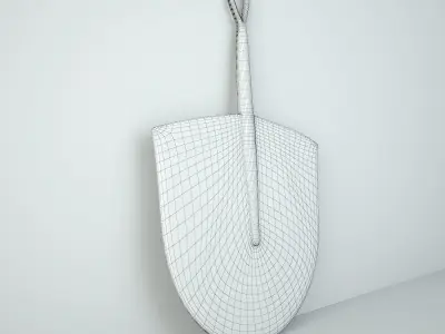 African Handwoven Fan 15 3D model