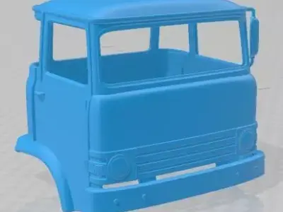 Ebro D 700 1975 Printable Body Cabin Truck 3D print model