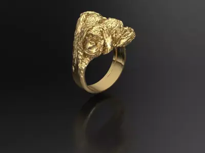 Monkey ring 3D print model