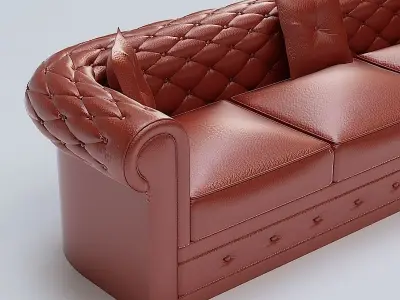 Sofa chesterfield 3D model