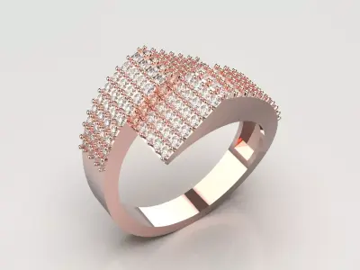 Luxury Womens stl 3dm Ring Jeweler jr00220 3D print model