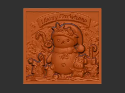 christmas card 1 decor  3D print model