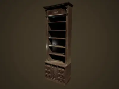 Antique Cupboard -PBR Game Ready Low-poly 3D model
