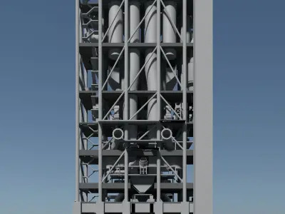 Industrial building 25i20 3D model