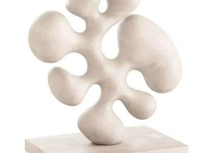 Abstract Art Stone Sculpture 3D model