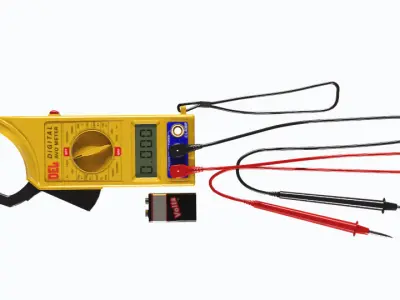 DEL Digital AVO Meter 3D model
