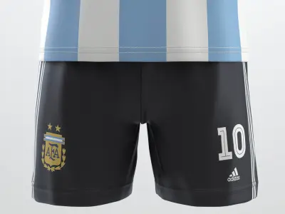 Soccer team uniform  3D model