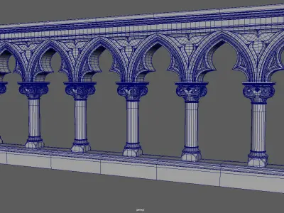 Altar railing 3D model