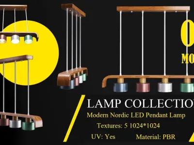 COLLECTION LAMP-CHANDELIER VOL01 3D model