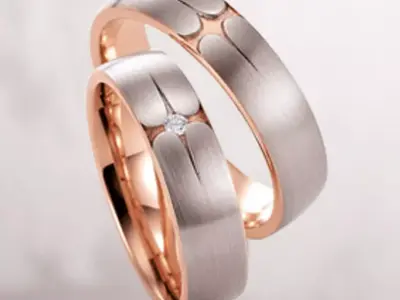 Wedding rings 073 3D print model