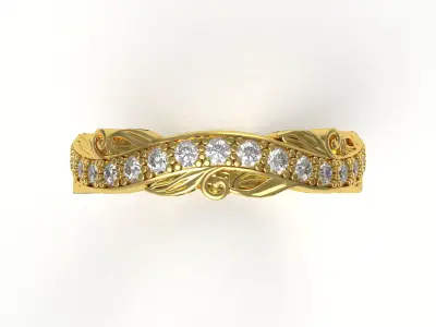 Engraving Eternity Band 3D print model