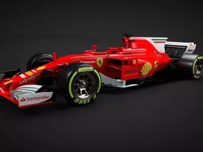 3D Formula 1 ferrari racing car 3D model