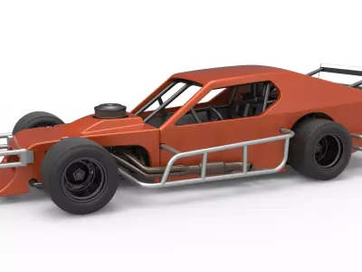 Asphalt Modified stock car Scale 1 to 25 3D print model