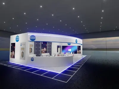 8x14 Exhibition Stand 3D model