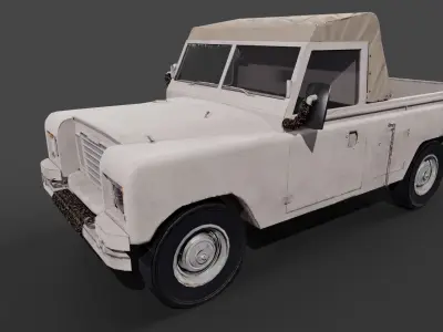 Jeep model Low-poly 3D model