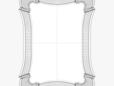 Uttermost anatolius antiqued silver leaf mirror 3D model