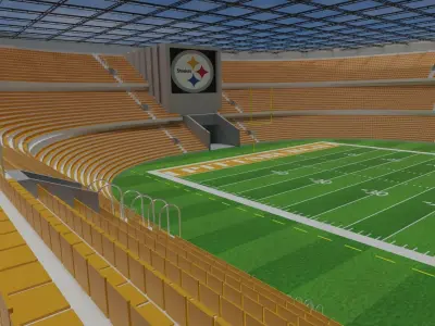 Pittsburgh Steelers - American Football Stadium Low-poly 3D model