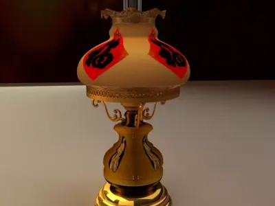 Chinese desktop lampmax 3D model