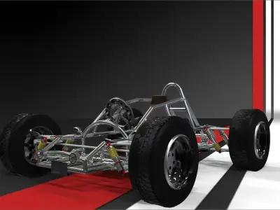 Go kart 3D print model