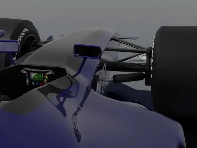 Formula 1 Audi Concept Low-poly 3D model