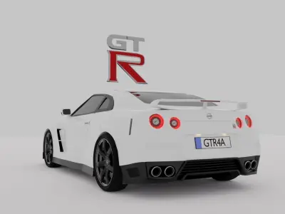 Nissan Gtr sport car 3D model