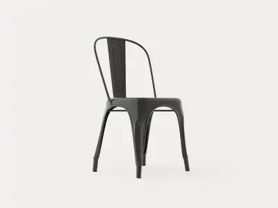 Amparo Chair Metal Low-poly 3D model