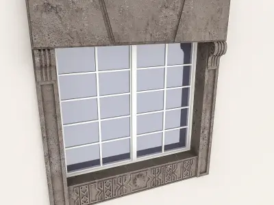 Window Frame 09 Low-poly 3D model