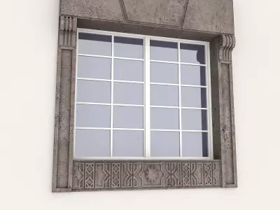 Window Frame 09 Low-poly 3D model