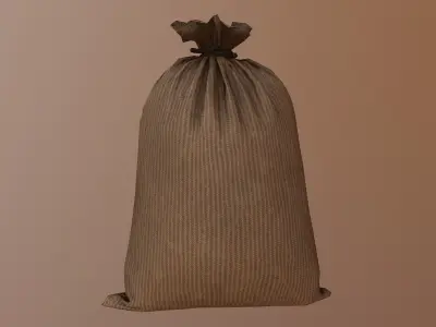 Military Sandbag Low-poly 3D model