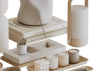 Decorative Set-01 3D model