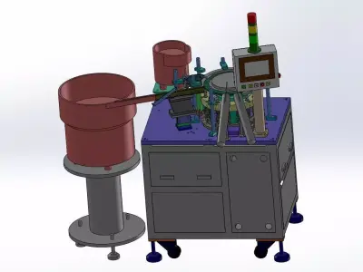 Automated Perfume Pump spray Nozzle  Assembly System 3D model