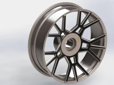 3D Models Rim Ryker Arm 16 dan 20 front and back 3D model