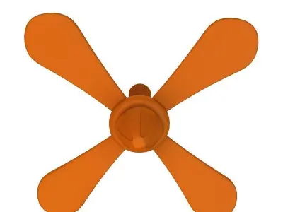 Cartoon Ceiling Fan Free 3D model