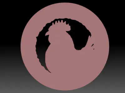 Serious chicken 3D print model