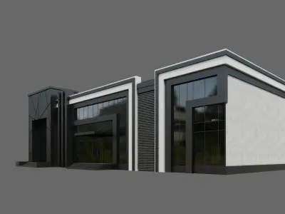 Office Building ID077 3D model